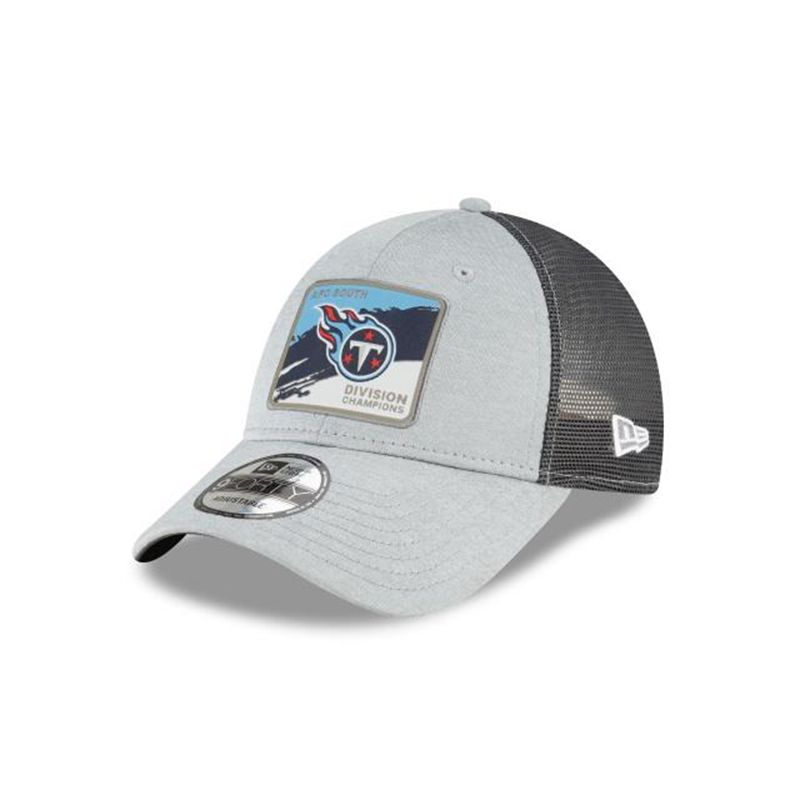 NFL Tennessee Titans Division Champions Locker Room 9Forty Adjustable (TML2557) - Grey New Era Caps